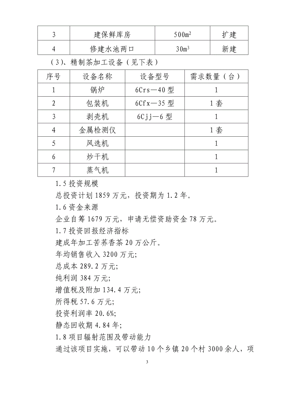 岚皋县苦荞香茶技术改造项目可行性论证报告.doc_第5页