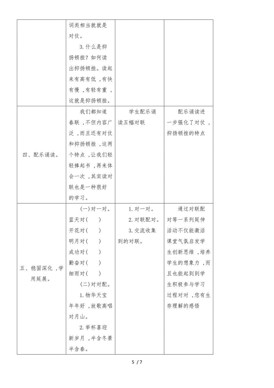 四年级上册语文教案24.春联_苏教版_第5页