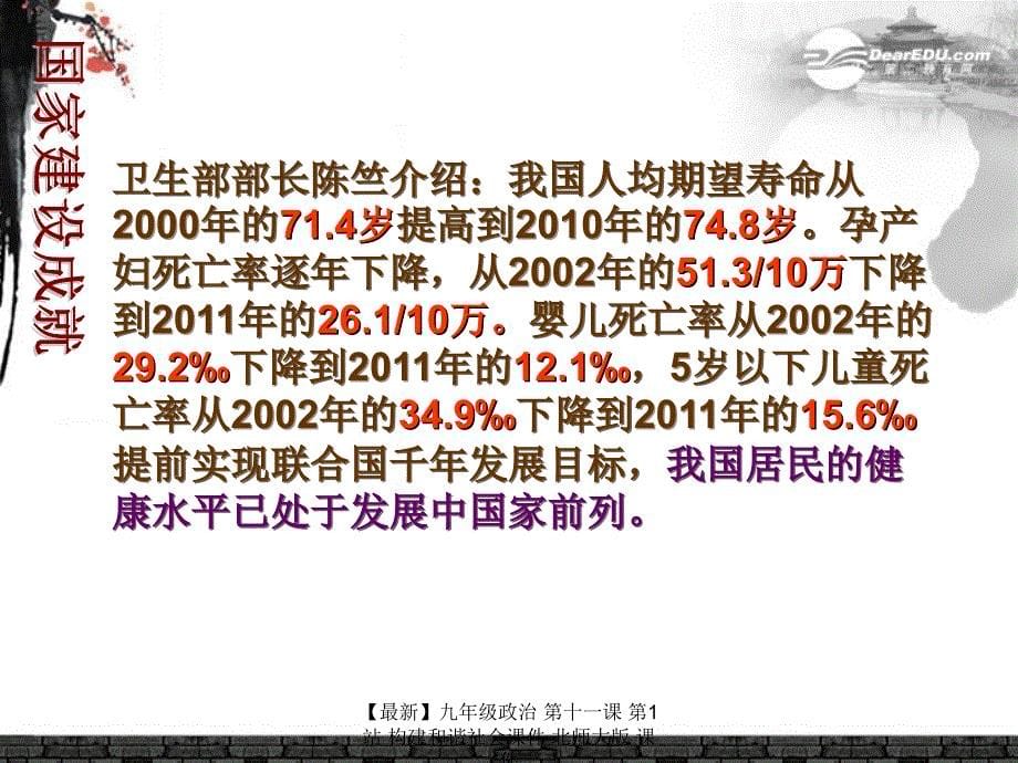 最新九年级政治第十一课第1站构建和谐社会课件北师大版课件_第5页