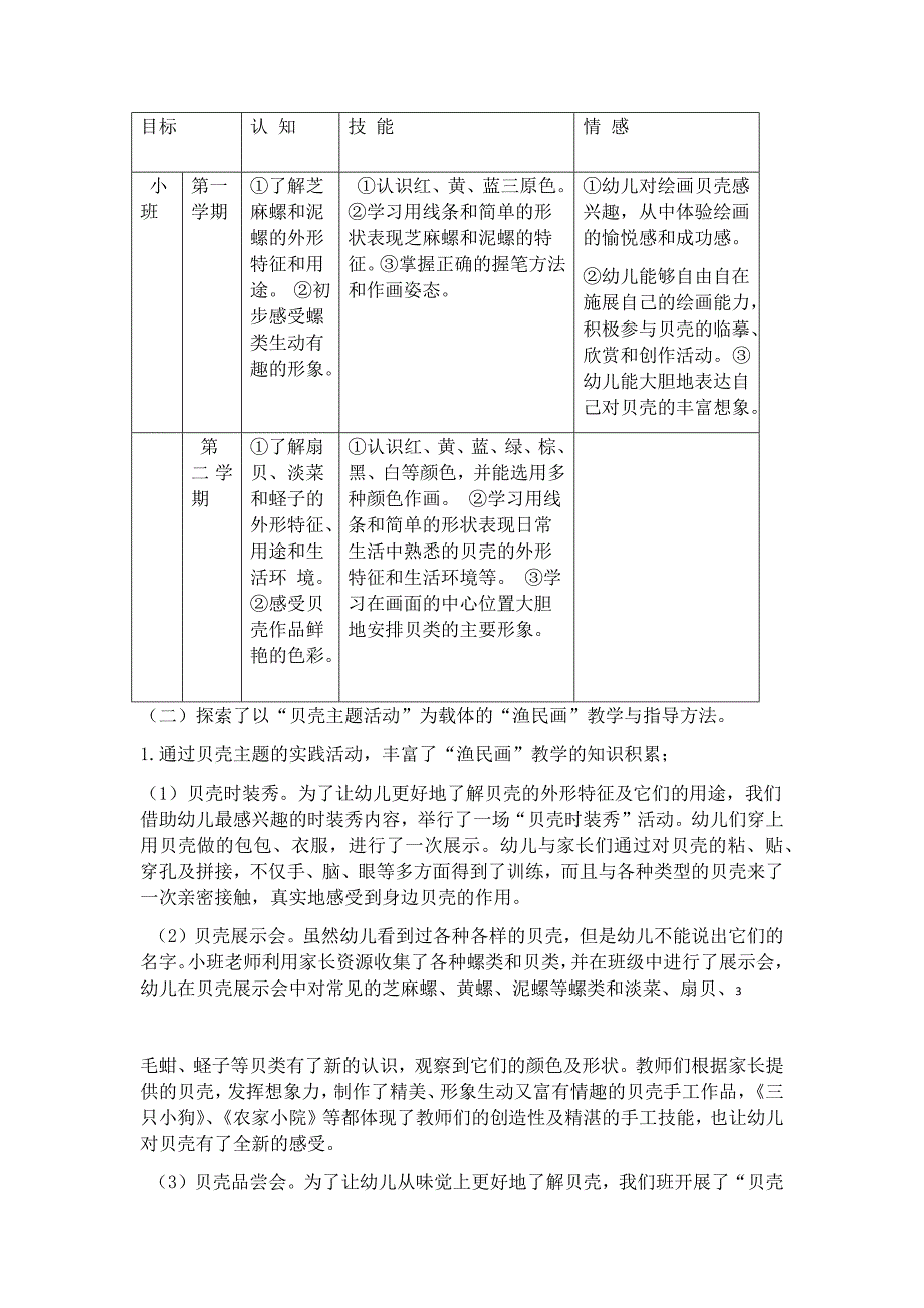 以贝壳主题活动;为载体开展小班舟山渔民画;教学的_第3页