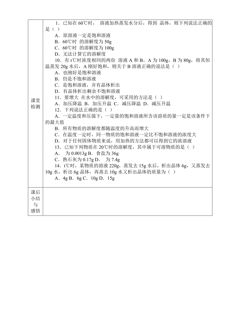 初中化学3023溶解度2_第3页