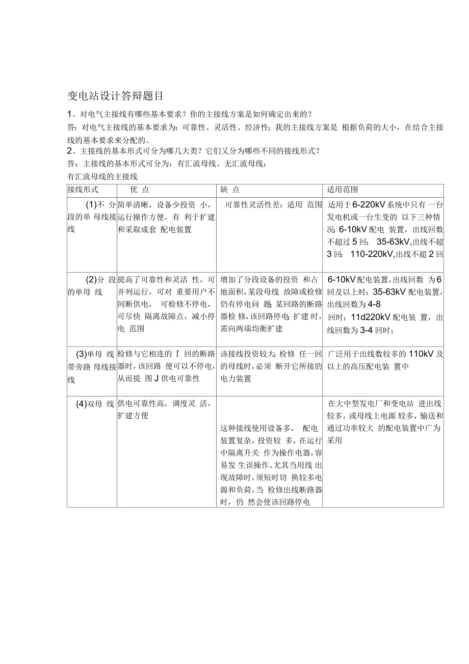 变电站设计答辩题目_第1页