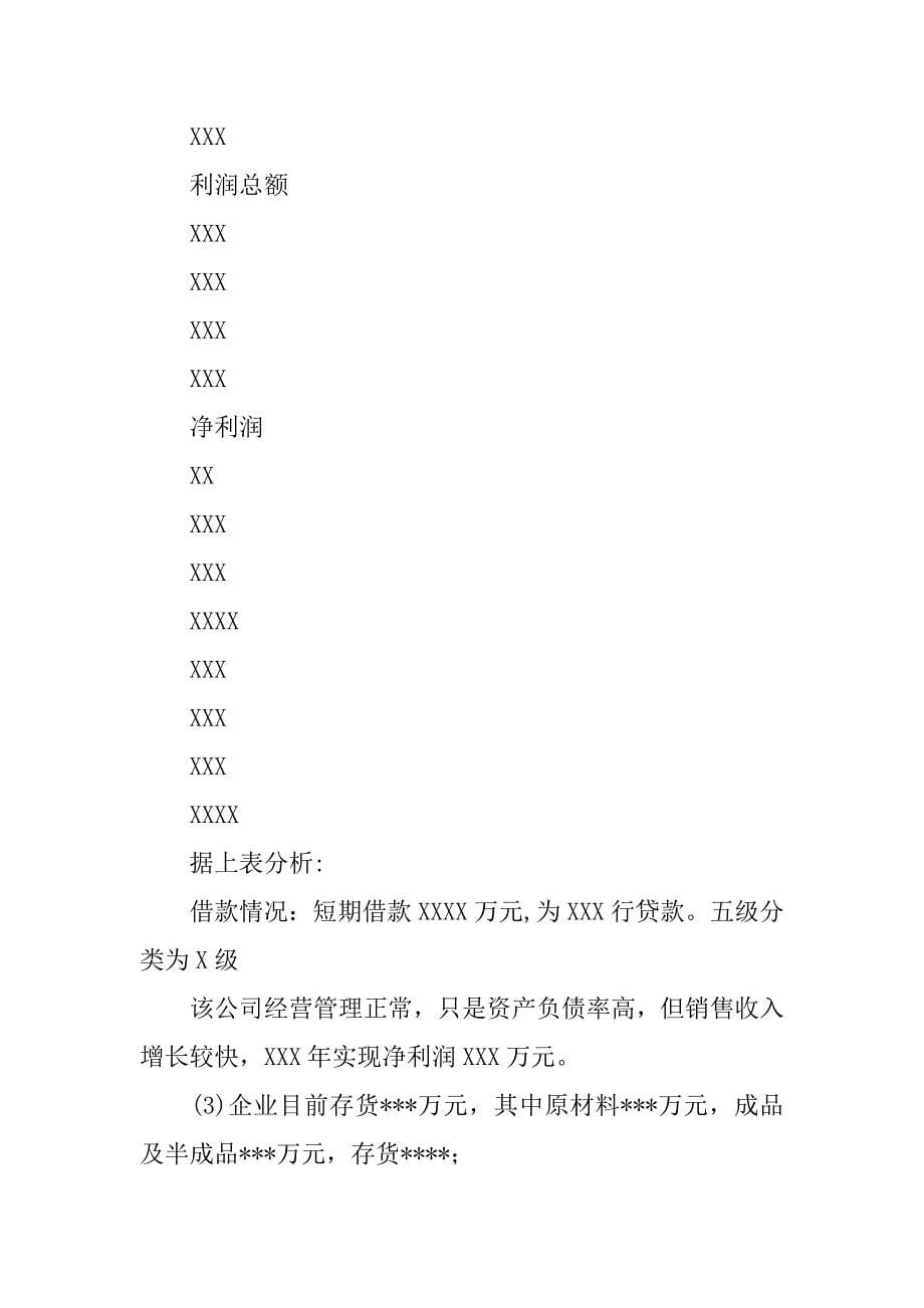 关于公司申请流动资金贷款的调查报告.docx_第5页