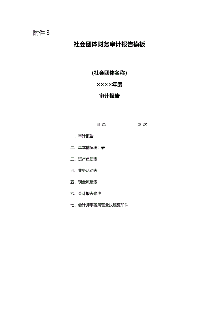 社会团体财务审计报告模板_第1页