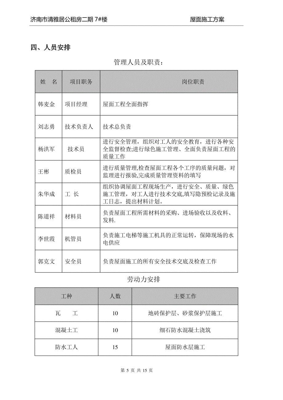 住宅楼屋面专项施工方案_第5页