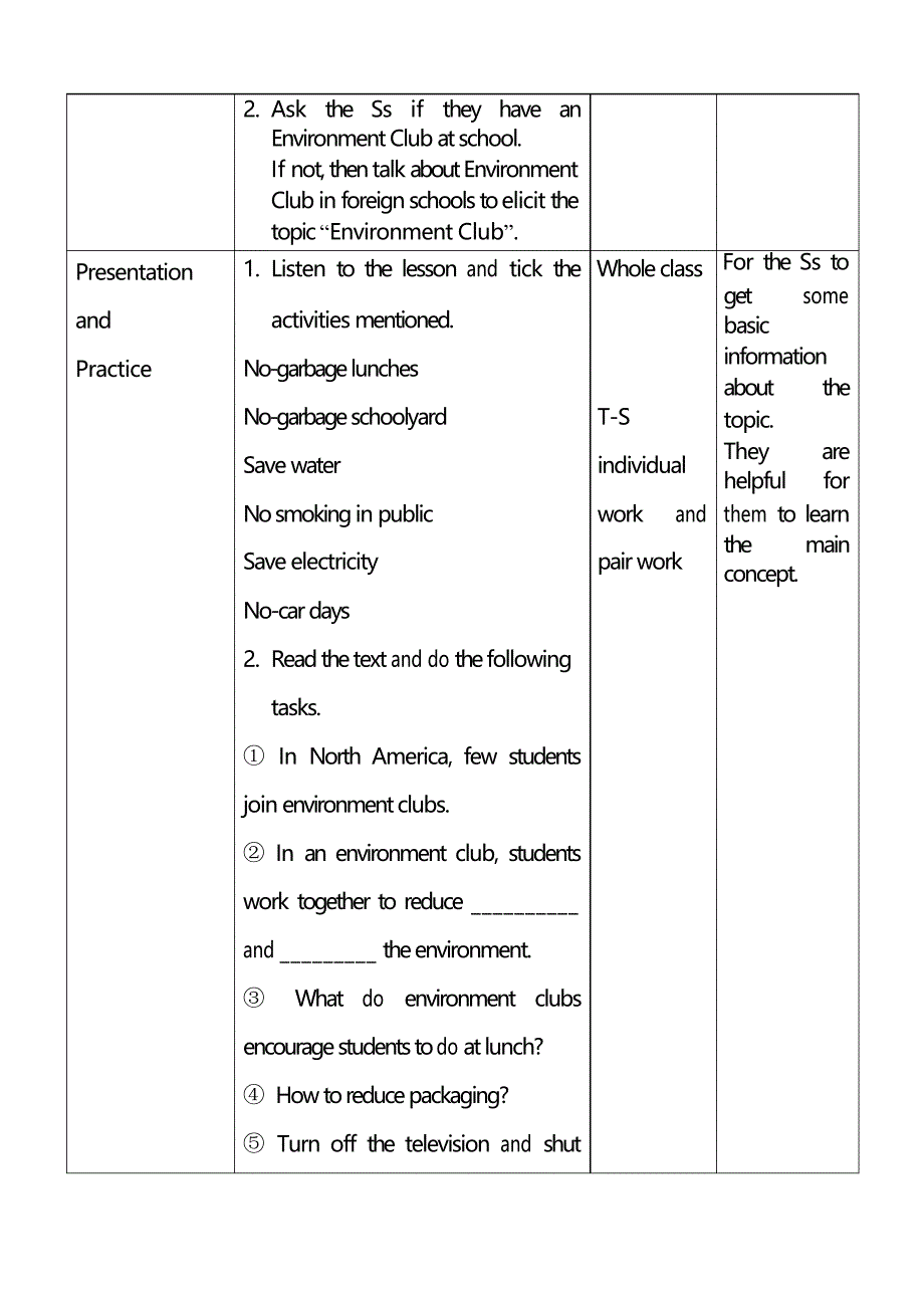 冀教版八年级下册英语名师示范课Lesson_44Environment_Clubs_第2页