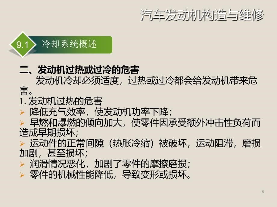 冷却系统构造与维修ppt课件_第5页