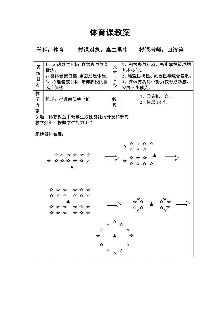 篮球课教学设计_第4页