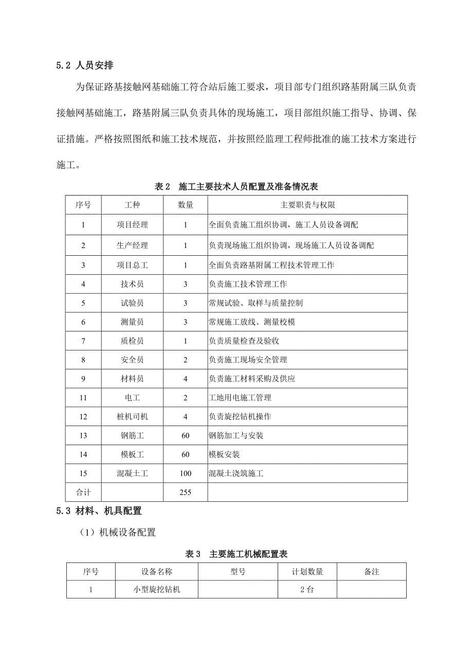 高铁路基接触网支柱基础及拉线基础施工方案_第5页