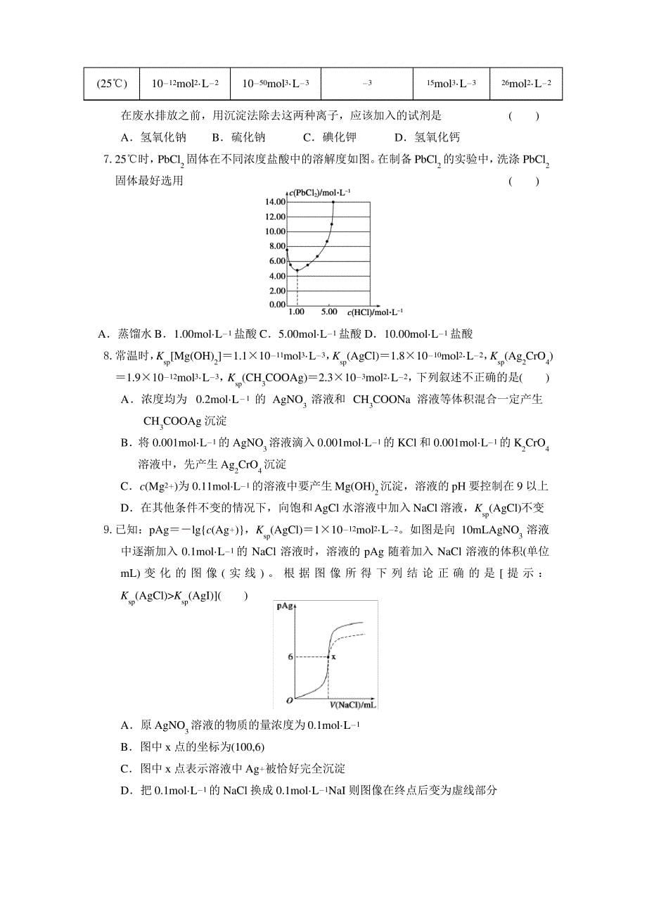 沉淀溶解平衡及其影响因素_第5页