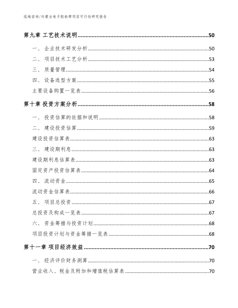 内蒙古电子胶粘带项目可行性研究报告（模板参考）_第4页