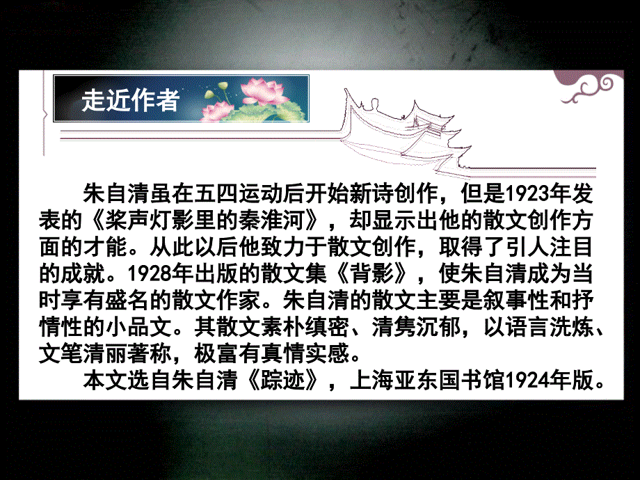 桨声灯影里的秦淮河详解课件_第4页