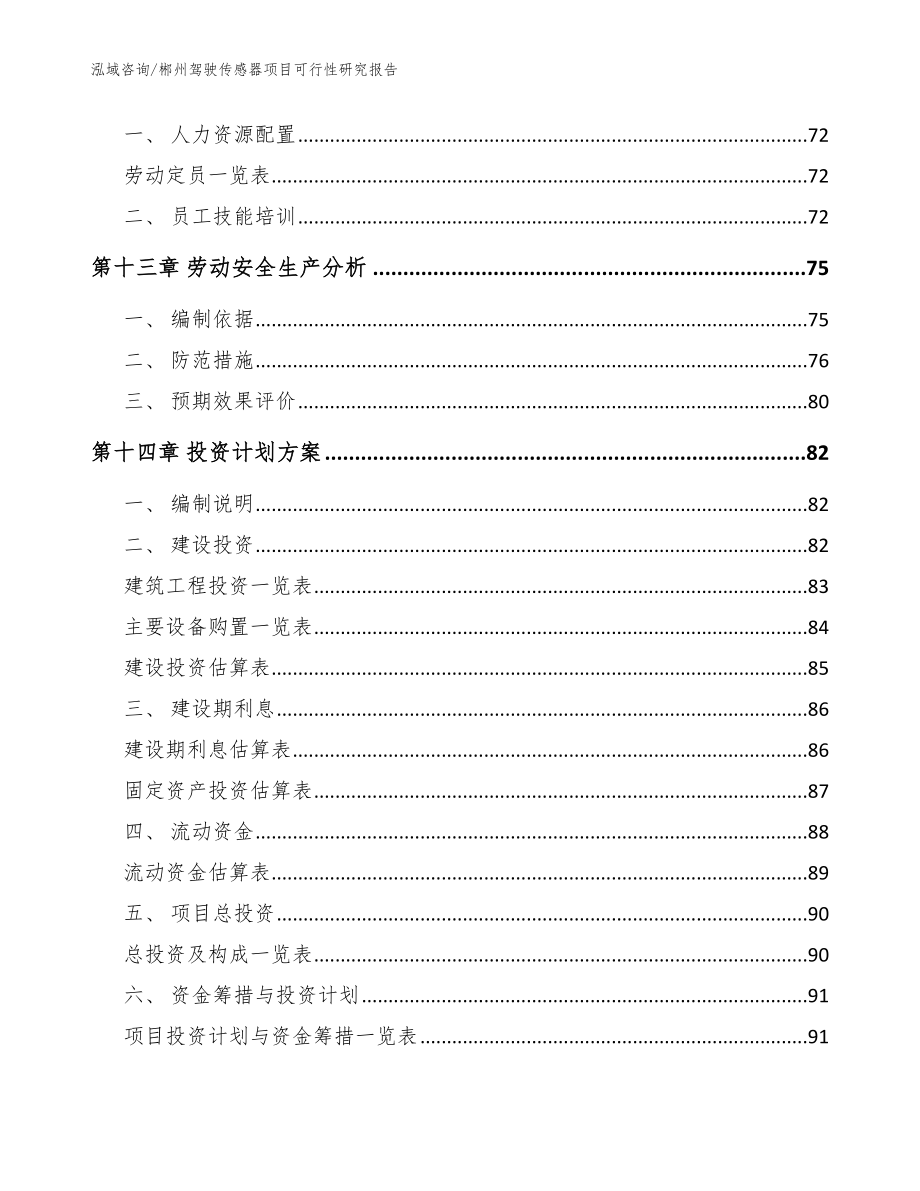 郴州驾驶传感器项目可行性研究报告（范文模板）_第4页