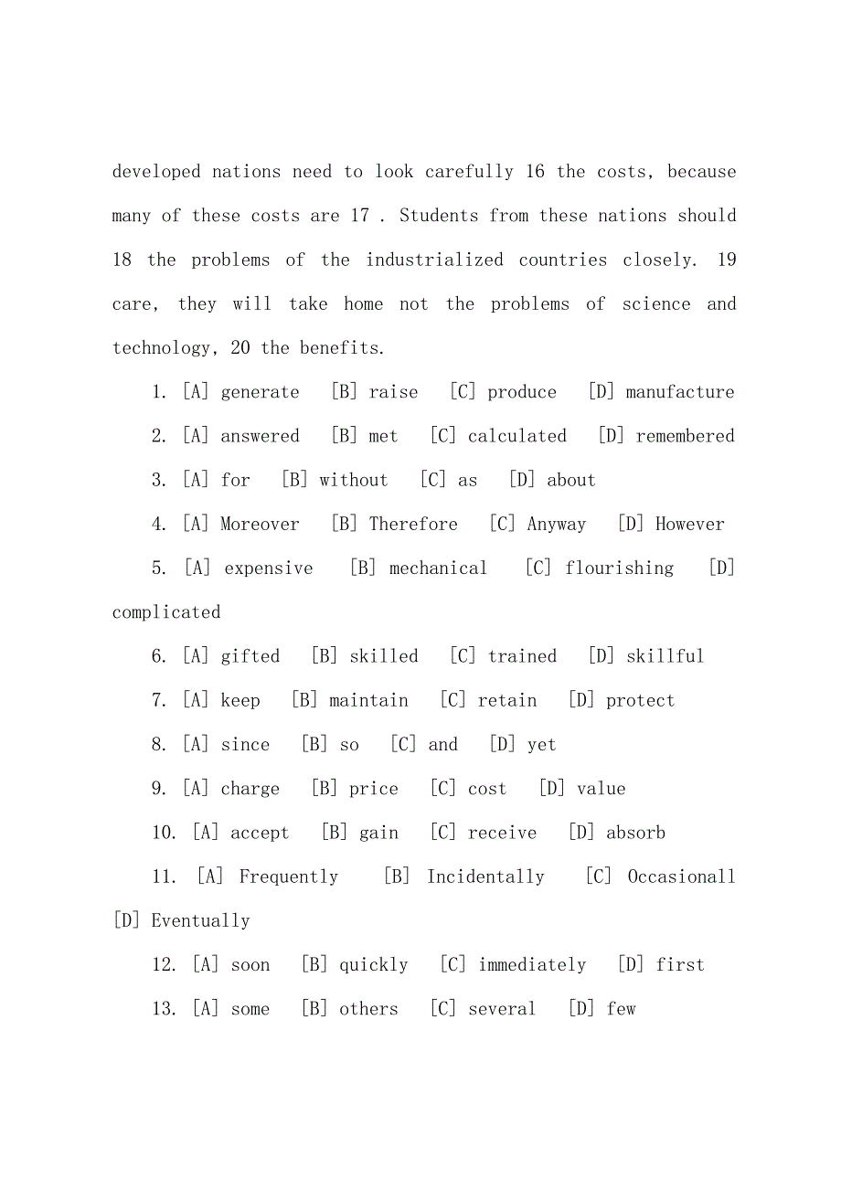 2022年全国研究生入学考试英语押题试卷(一).docx_第2页