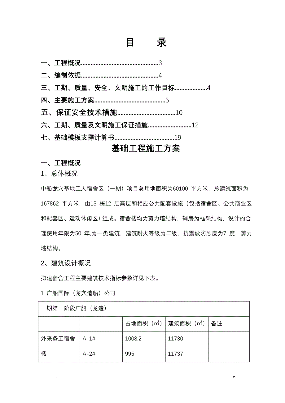 承台联系梁基础工程施工方案_第1页