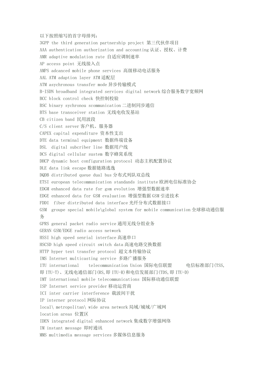 通信常用缩写.doc_第1页