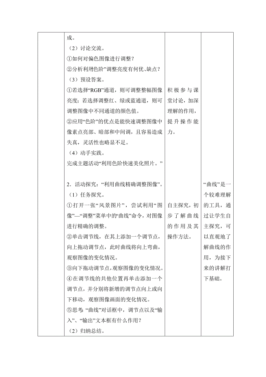 闽教版八年级信息技术上册公开课《图像的色彩调节》参考教案.doc_第4页