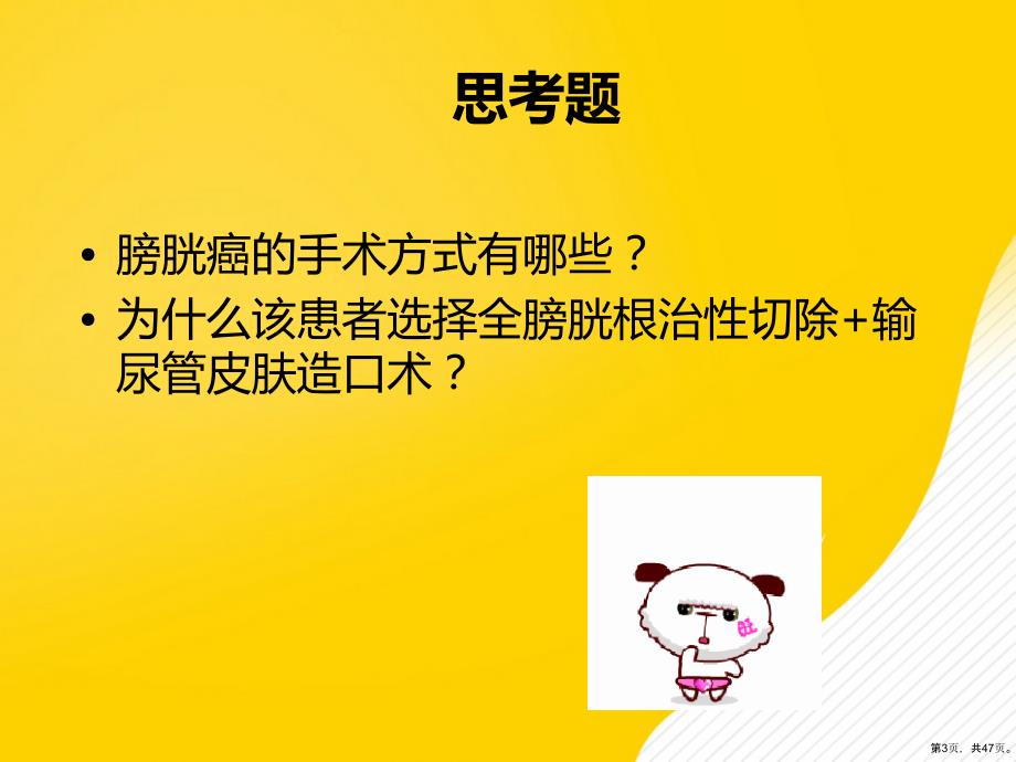 【优秀】全膀胱切除输尿管皮肤造口术的围手术期护理课件_第3页