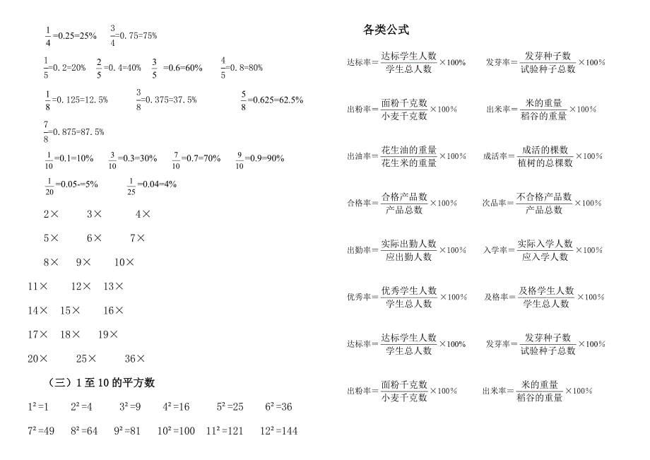 六年级数学上册复习资料_第5页