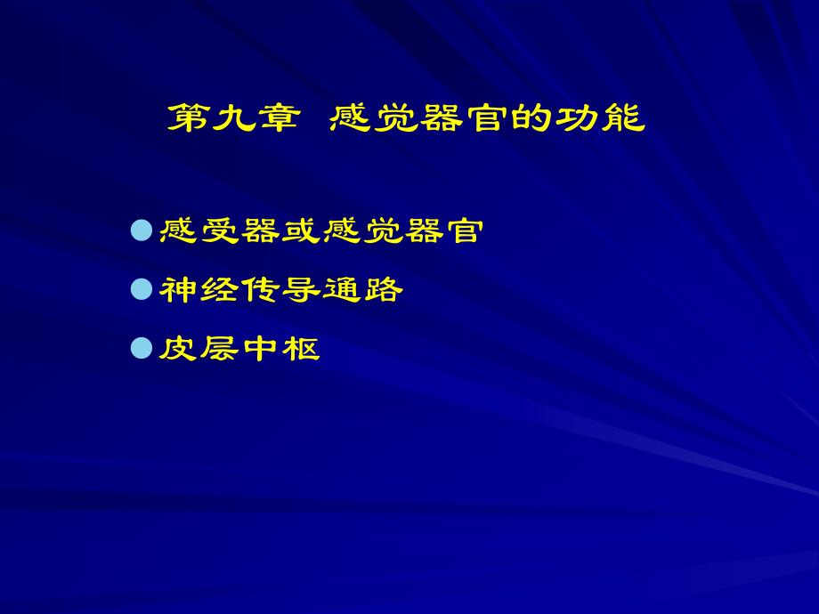 九章感觉器官的功能_第1页