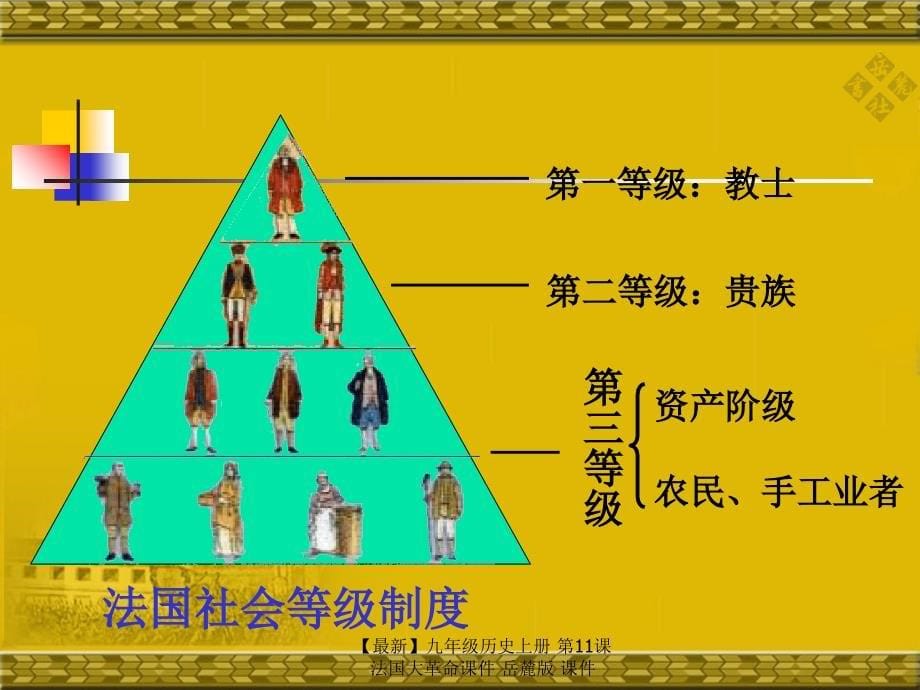 最新九年级历史上册第11课法国大革命课件岳麓版课件_第5页