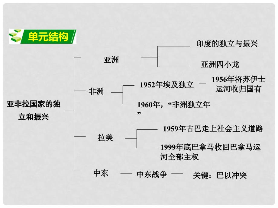 广西中考政治 第一部分 教材知识梳理 第二十五单元 亚非拉国家的独立和振兴课件 新人教版_第2页