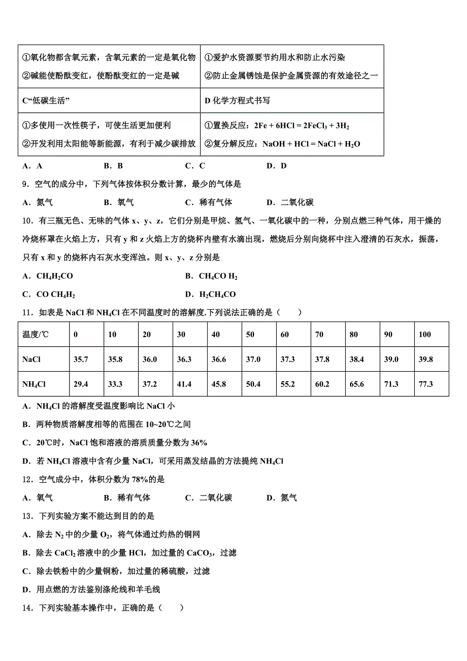 2023届江苏省靖江市重点达标名校中考押题化学预测卷含解析.doc_第3页