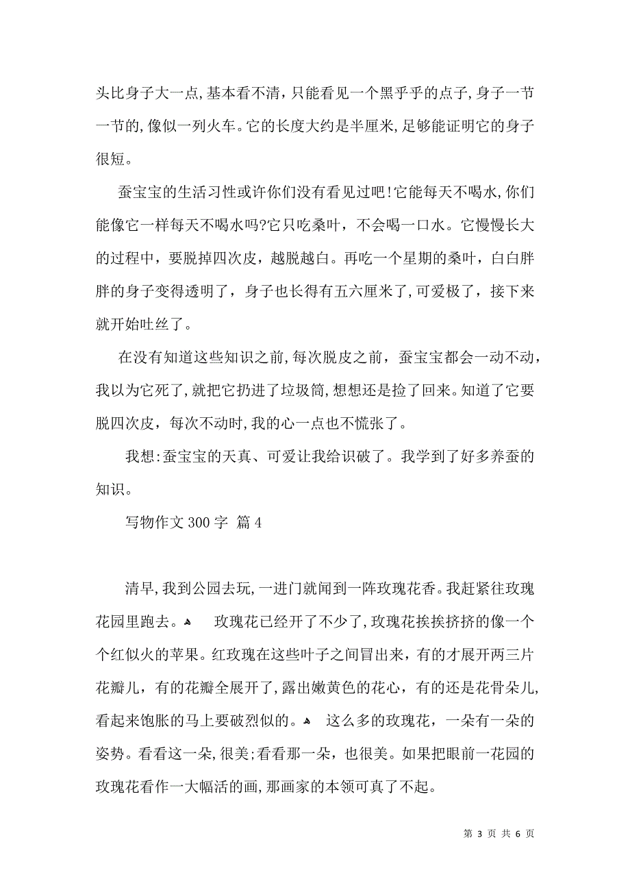 有关写物作文300字汇总7篇_第3页