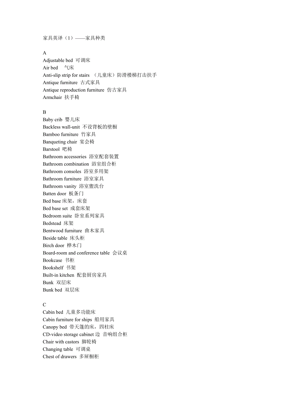 家具英语05188.doc_第1页