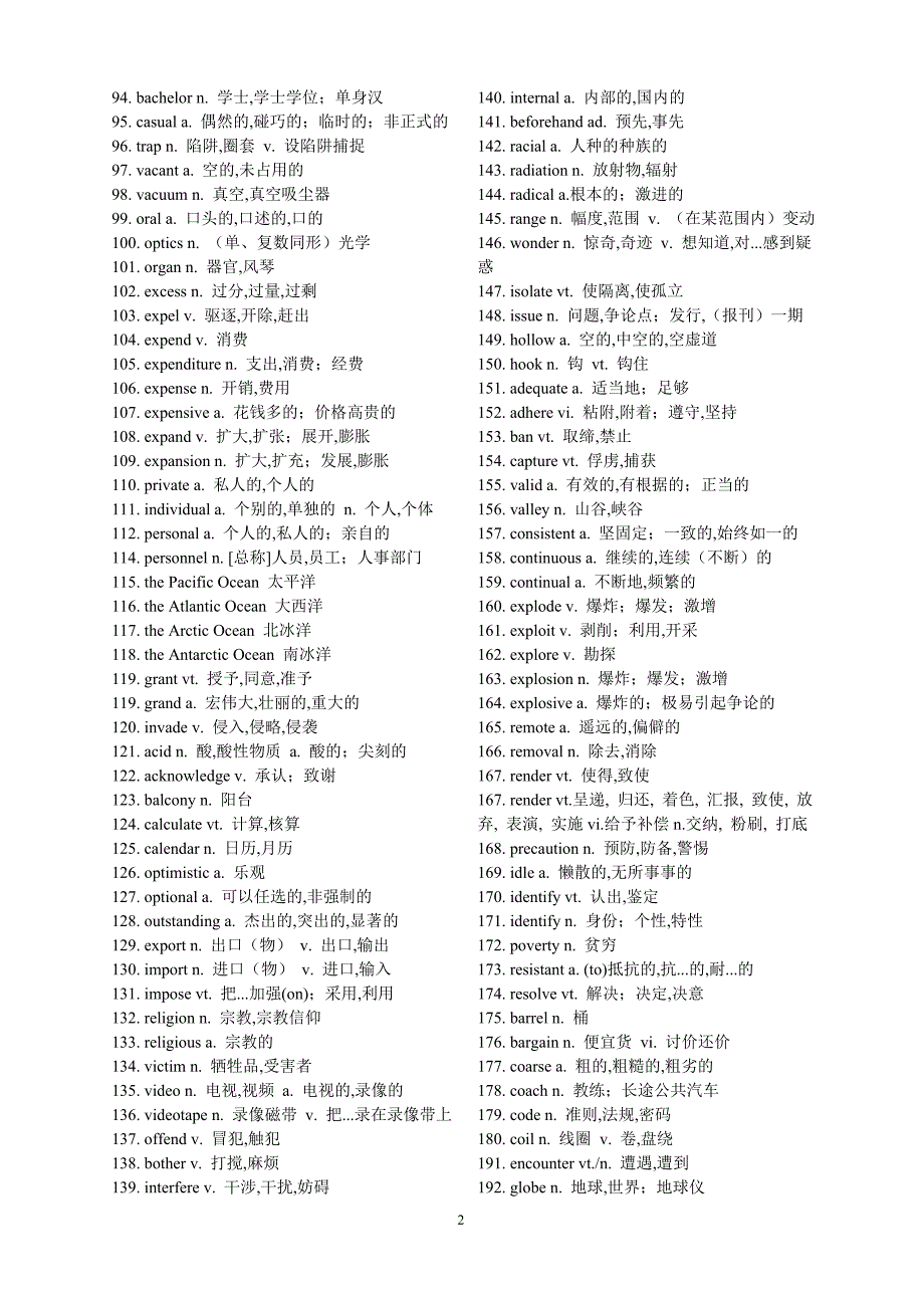 高考阅读高频单词_第2页