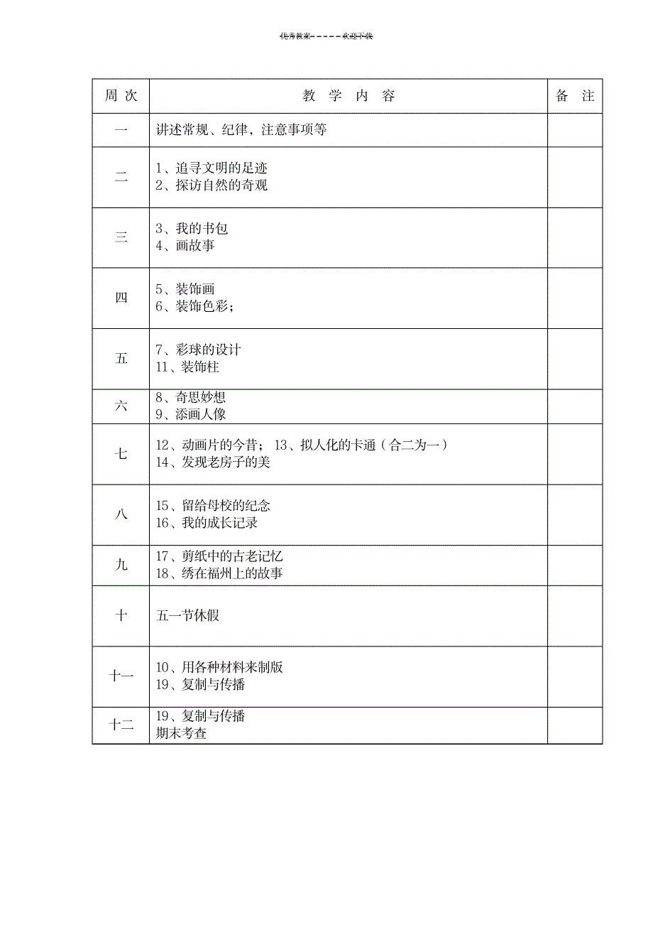 2023年人美版六年级下册美术最新教学安排精品讲义1_第2页