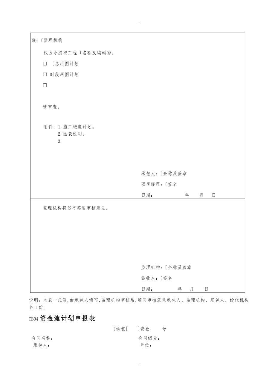 水利施工常用表格模板_第5页