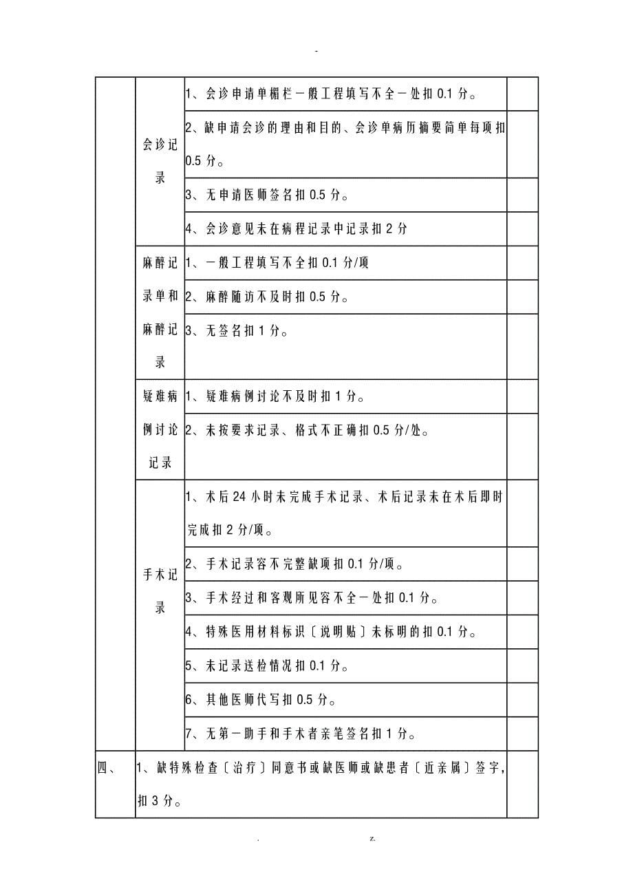 病历质量评分、分级标准AA_第5页