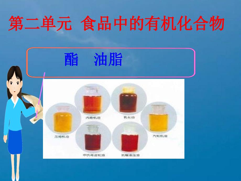 酯油脂食品中的有机化合物ppt课件_第1页