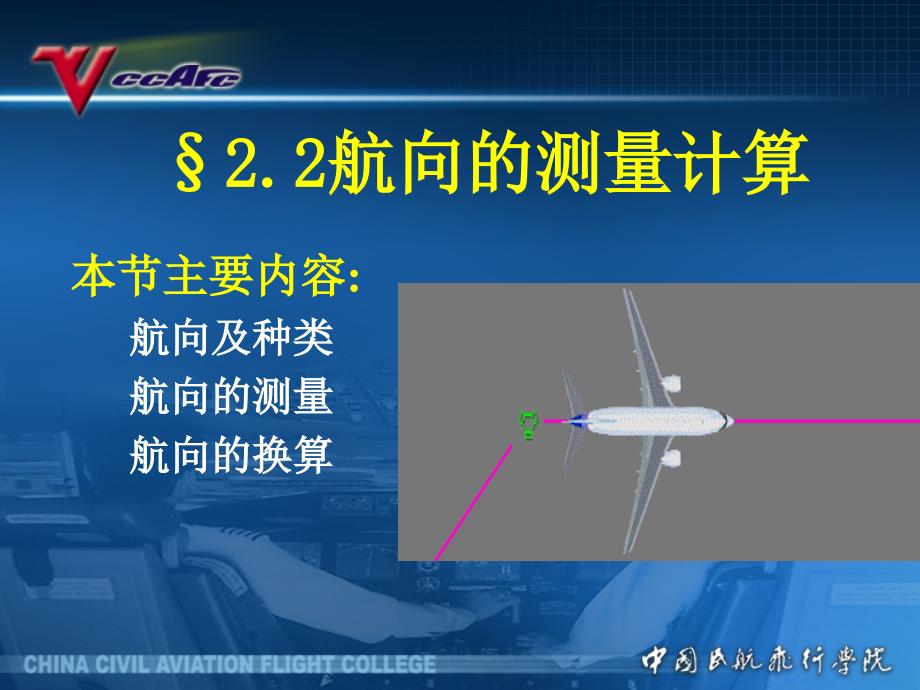 空中领航学：2.2航向的测量计算_第1页