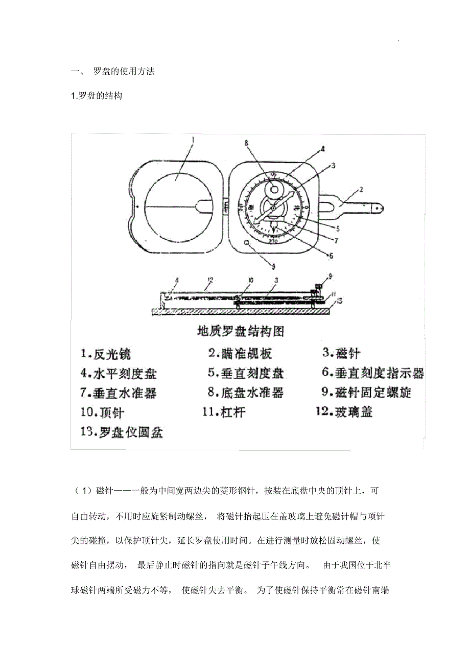 罗盘详细使用方法_第1页