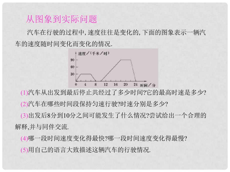 七年级数学下册 3 变量之间的关系 3 用图象表示的变量间关系（第2课时）课件 （新版）北师大版_第4页