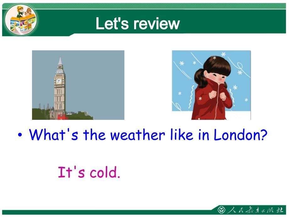 PEP小学英语四年级下册Unit 3 Weather B Let’slearn 课件_第5页