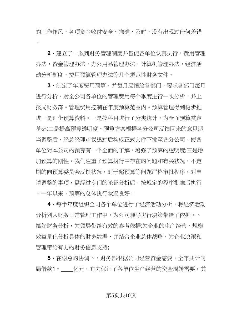 财务经理的年终总结例文（4篇）.doc_第5页