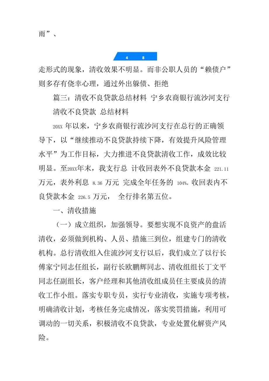 不良贷款清收工作汇报_第5页