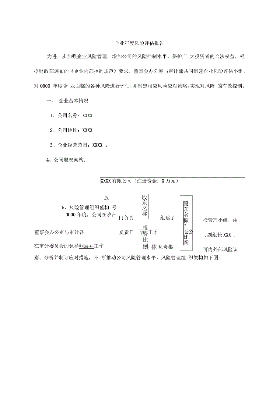 企业风险评估报告_第1页