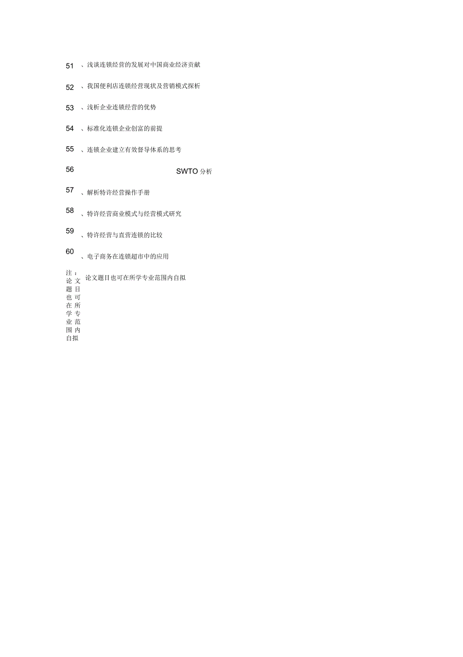 连锁经营管理专业毕业生毕业论文参考题_第4页