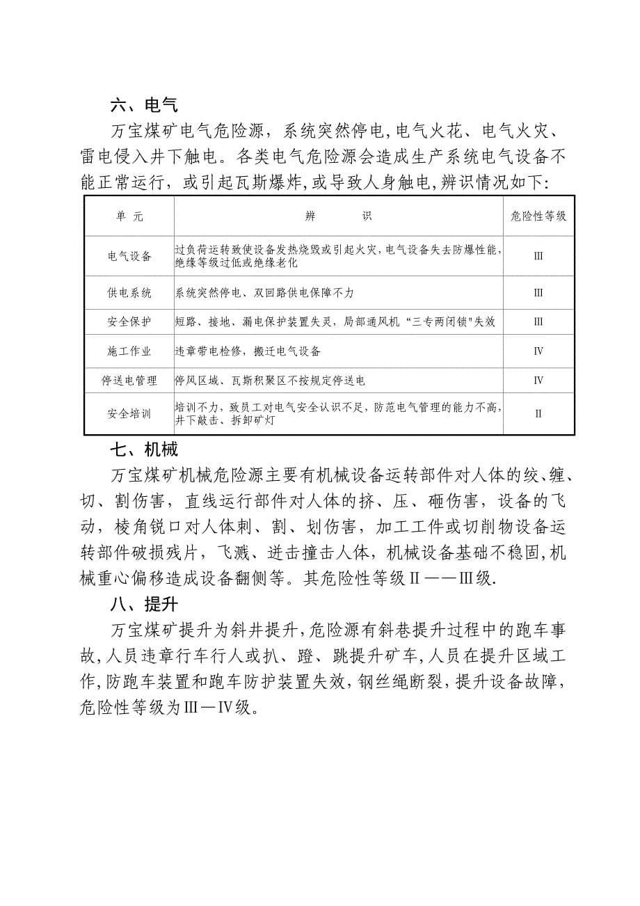 煤矿重大危险源检测、评估、监控措施和应急预案_第5页