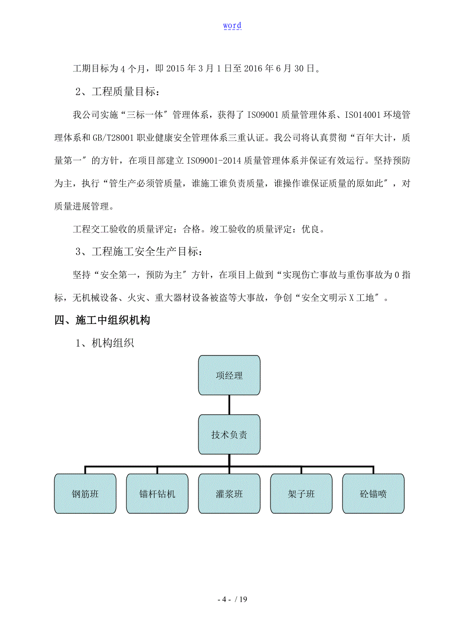 挂网锚喷混凝土防护边坡施工方案设计_第4页