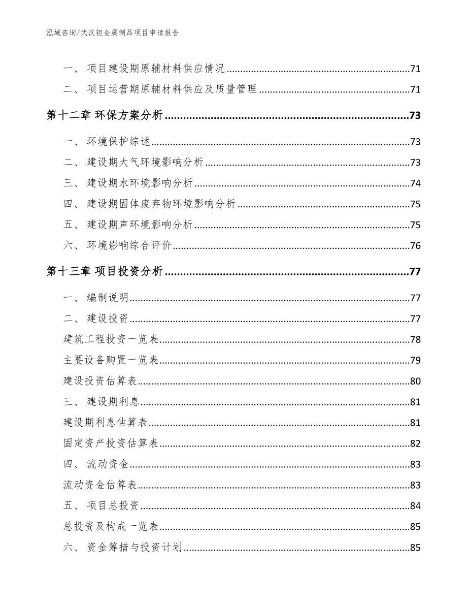 武汉钽金属制品项目申请报告_第4页