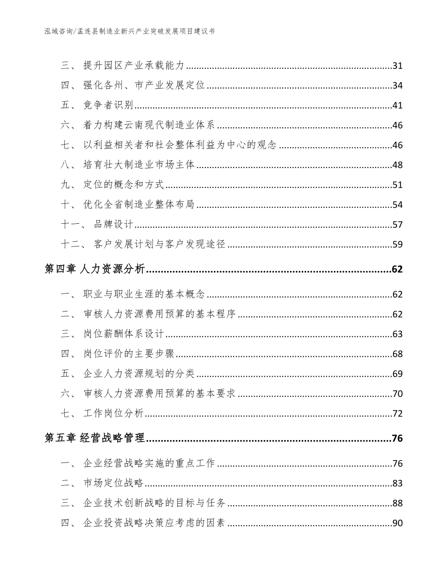 孟连县制造业新兴产业突破发展项目建议书_第3页