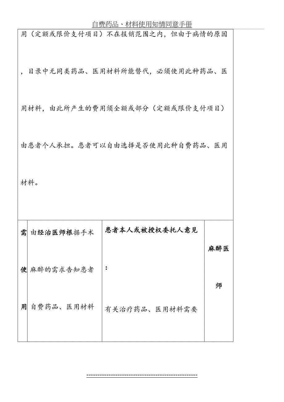 自费药品、材料使用知情同意手册_第3页