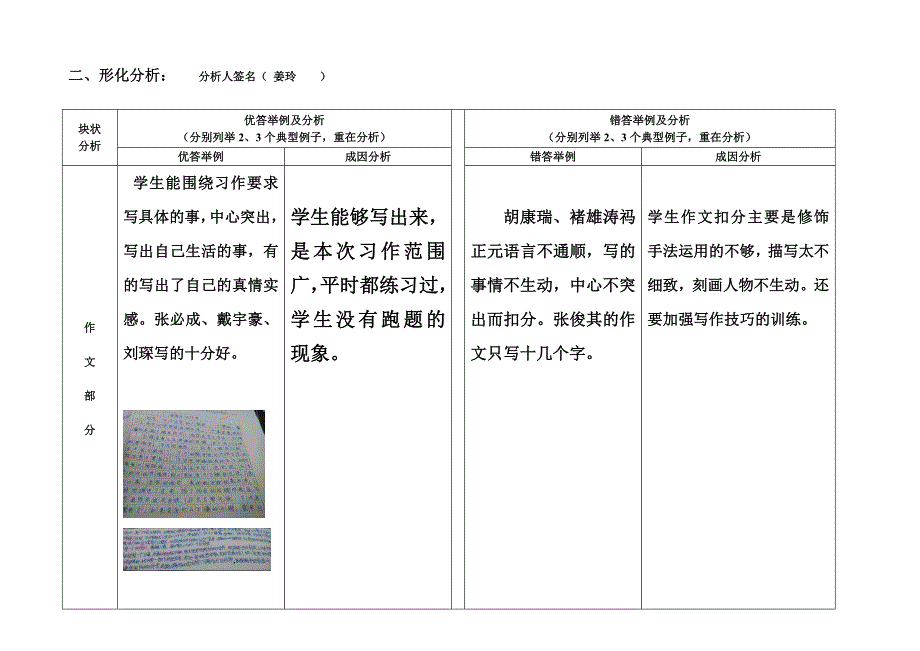 六年级语文块状质量分析表_第4页