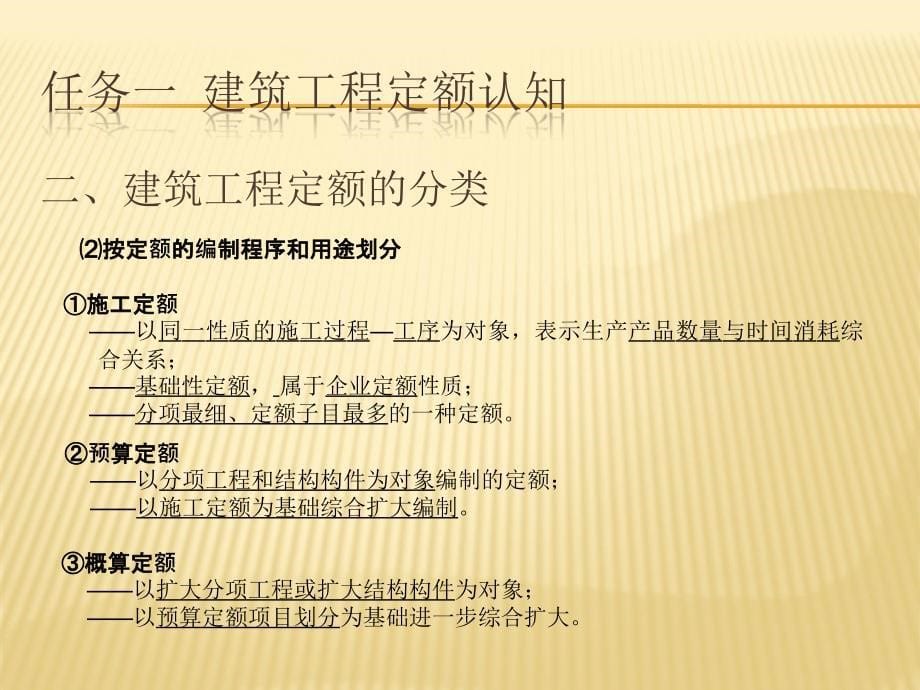 任务一建筑工程定额认知任务二预算定额任务三计价定额任_第5页