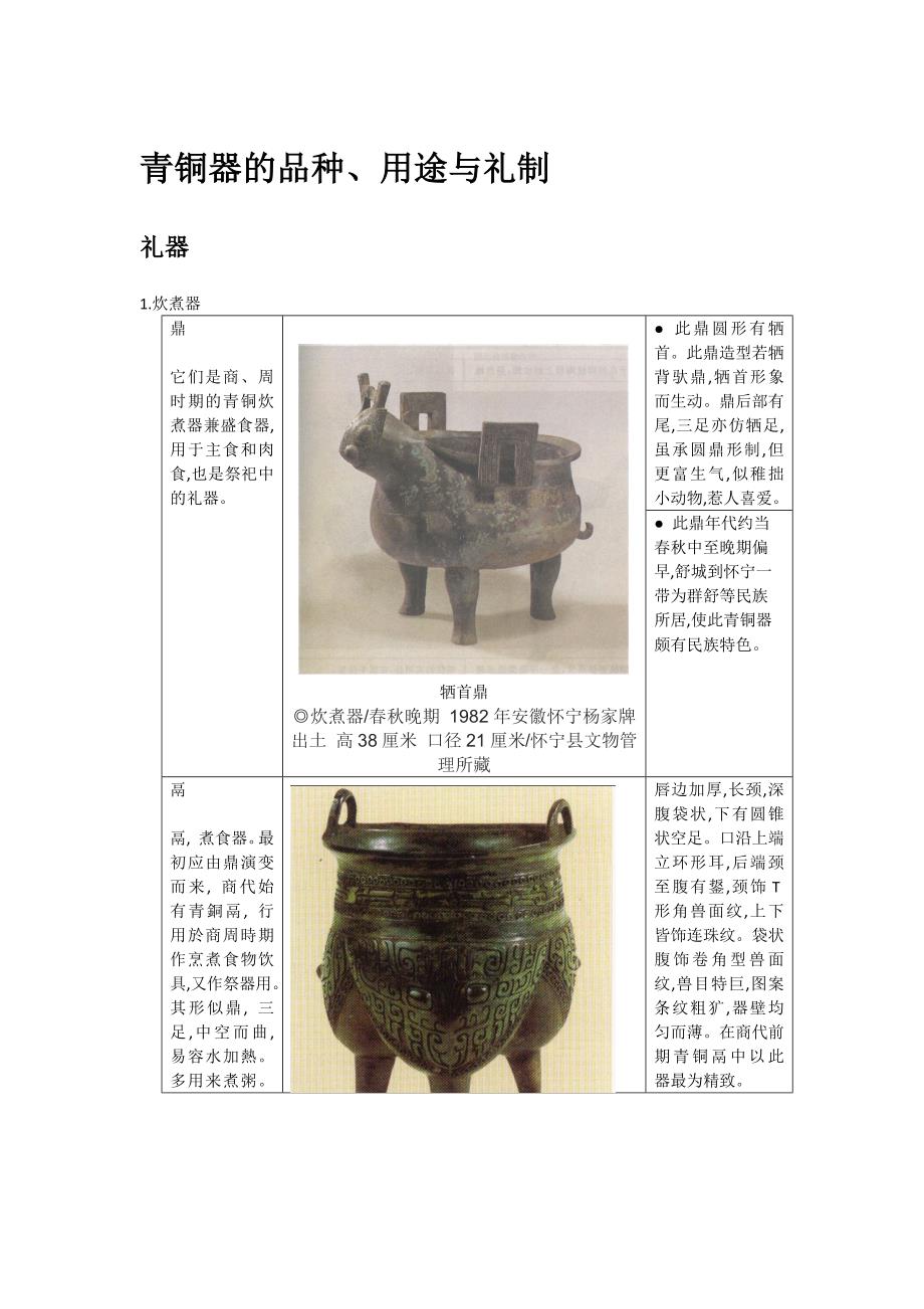 青铜器的分类与青铜器的纹样(共7页)_第1页